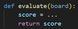 Concept of an evaluation function