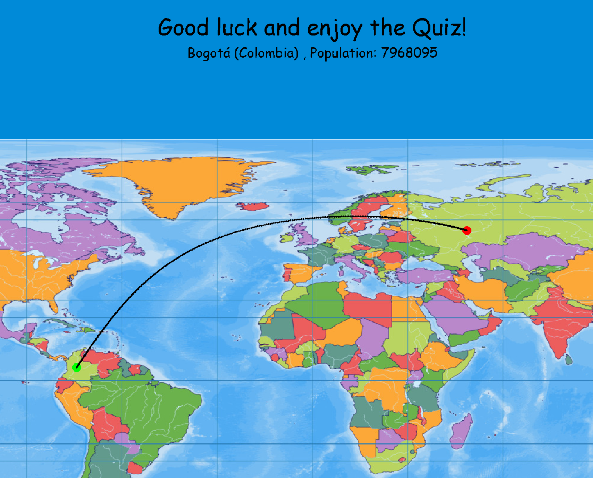 Image of Lorenz Hartmann's geography quiz